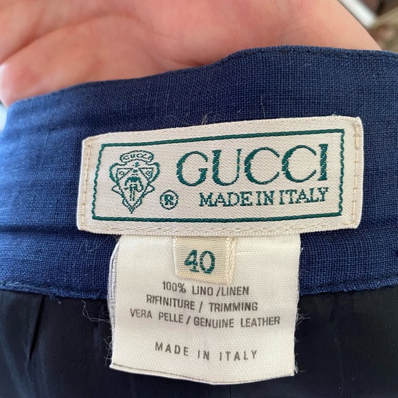 NAVY GUCCI WOMENS SKIRT - Picture 5 of 14